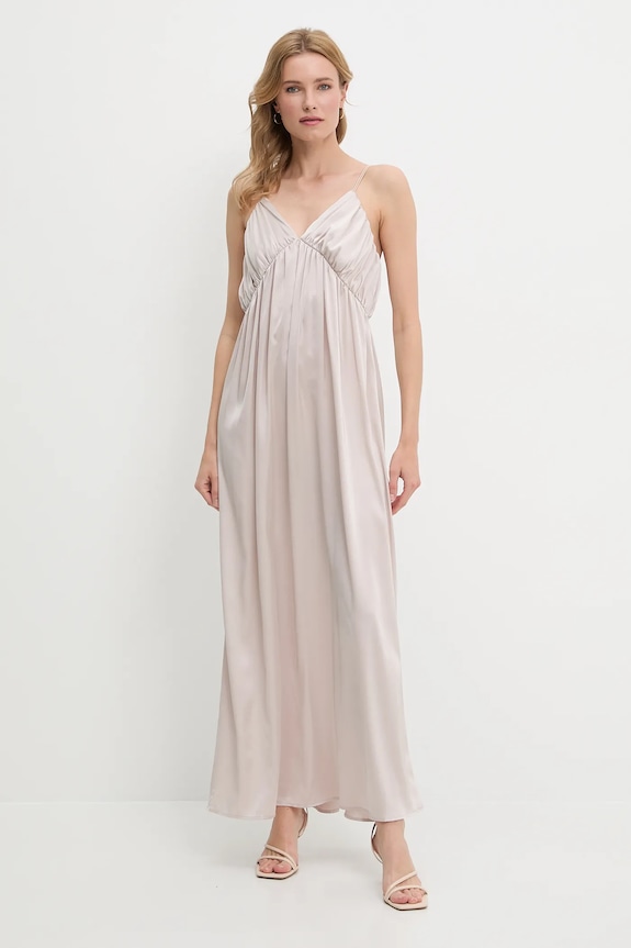 Φόρεμα Answear.LAB μυτερό άκρο μπεζ ps9168.fos