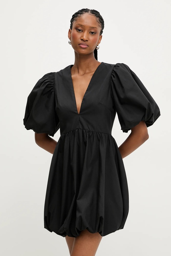 Answear.LAB sukienka bombka czarny 15662-1.flk