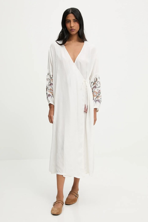 Ruházat Answear.LAB ruha geisha.flk fehér