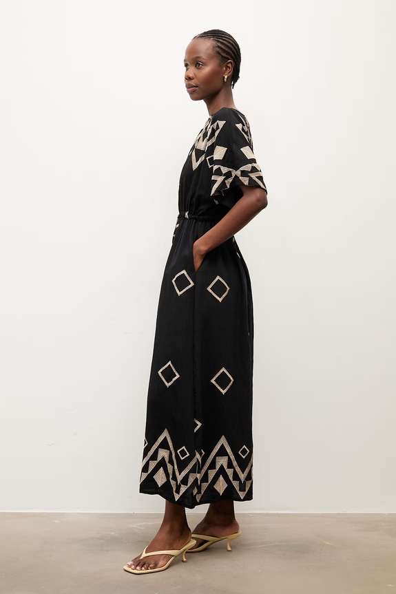 Answear.LAB ruha viszkózzal PK2928.iak fekete WW25