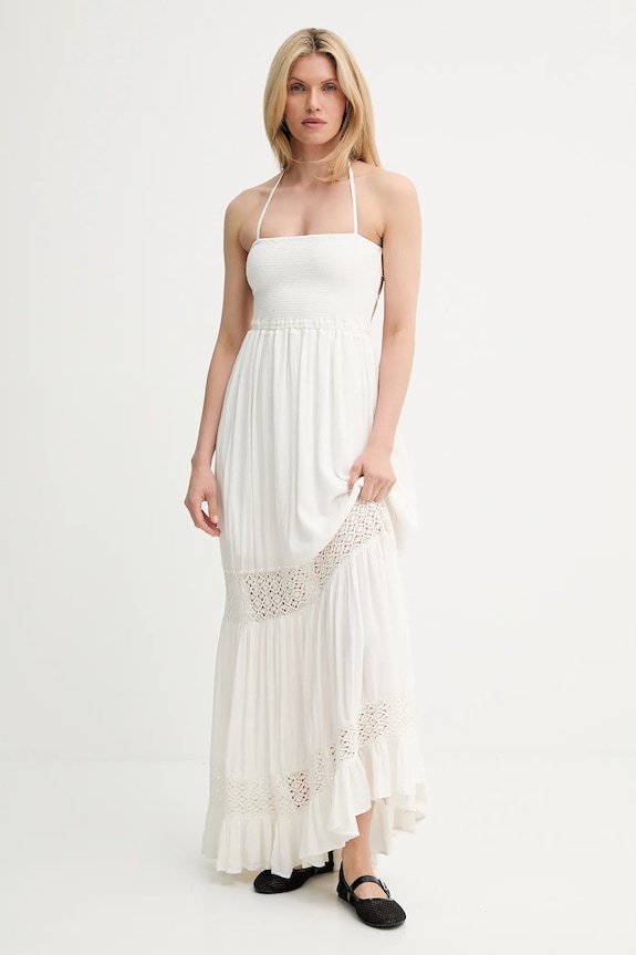 Answear Lab rochie rotund alb sohanne.FLK