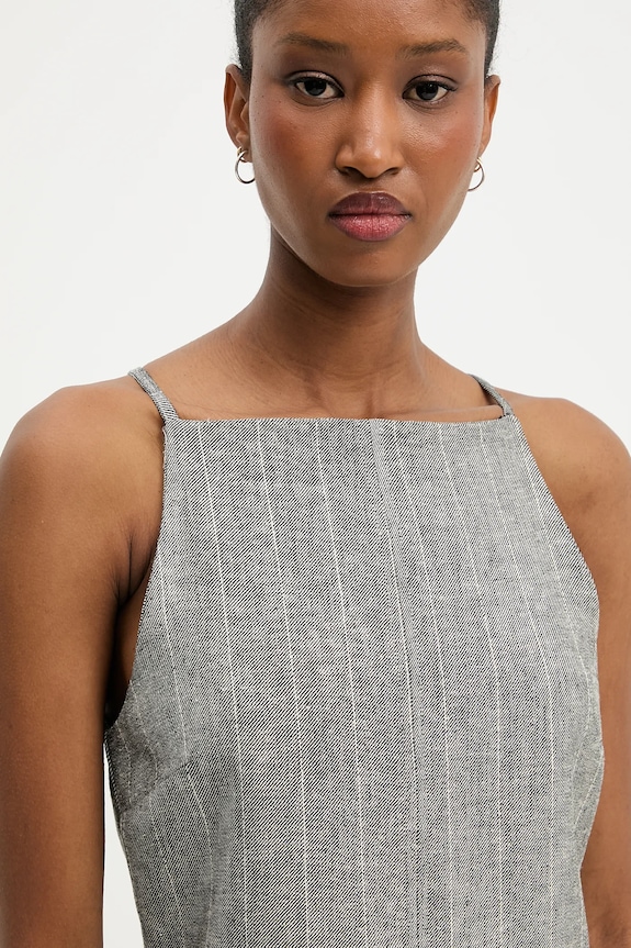 Answear.LAB vestito in lino grigio LD2629.hak