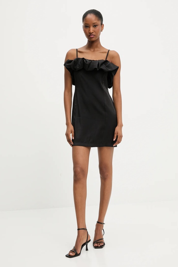 Obleka Answear.LAB LD2725.hak črna WW25