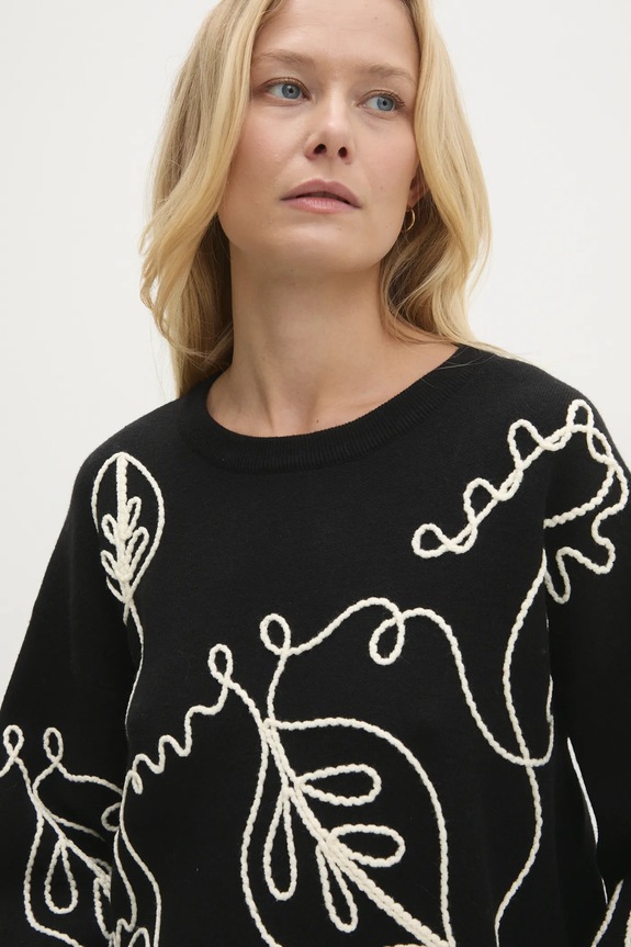 Answear.LAB sweter czarny 7041.hos