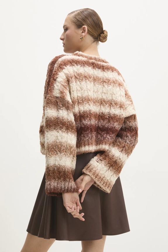 Oblačila Pulover s primesjo volne Answear.LAB 3675.tms rjava