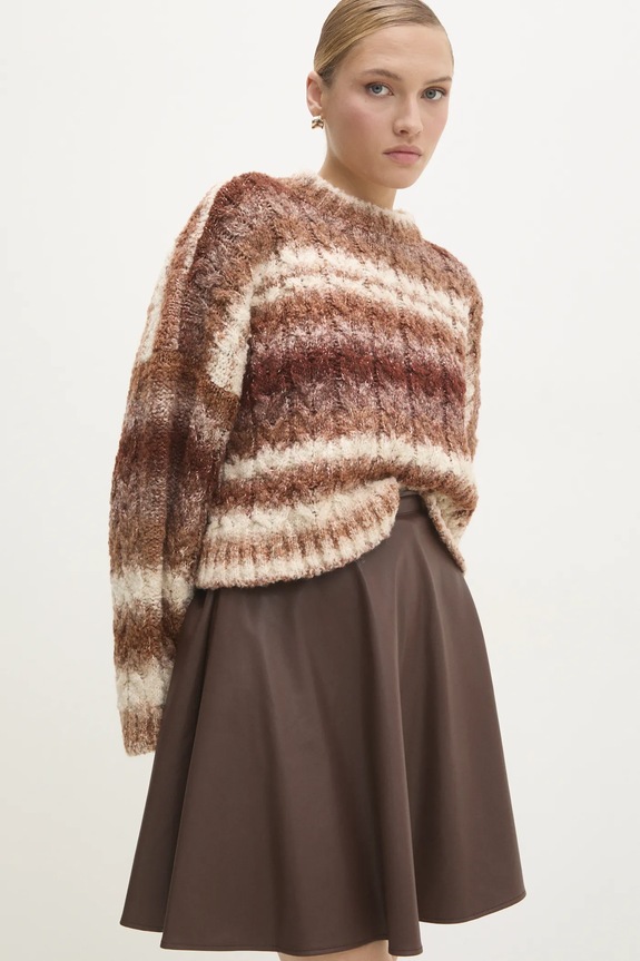 Pulover s primesjo volne Answear.LAB rjava 3675.tms