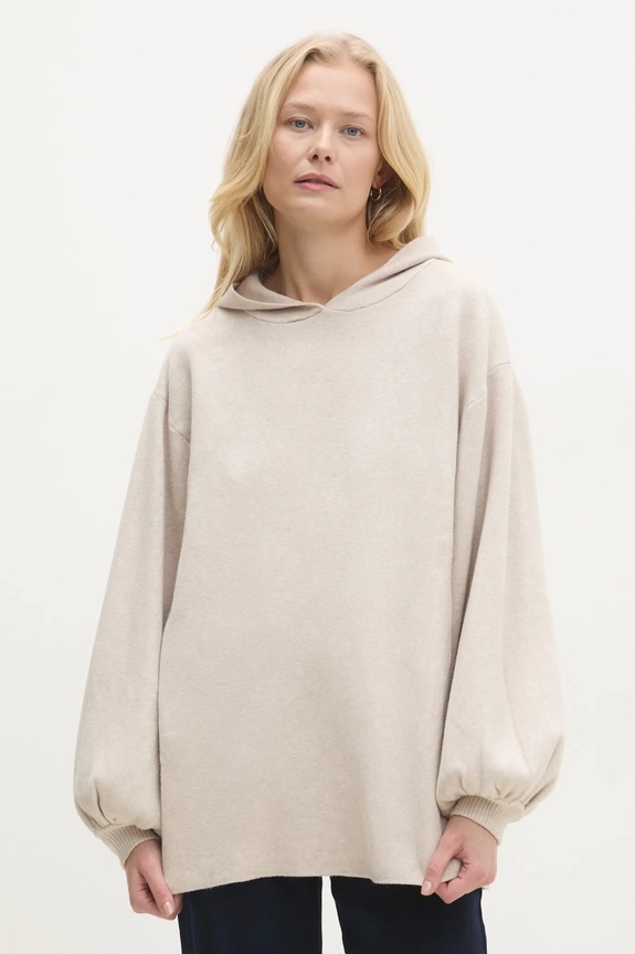 Pulover Answear.LAB okrugli bež W2098.HKK