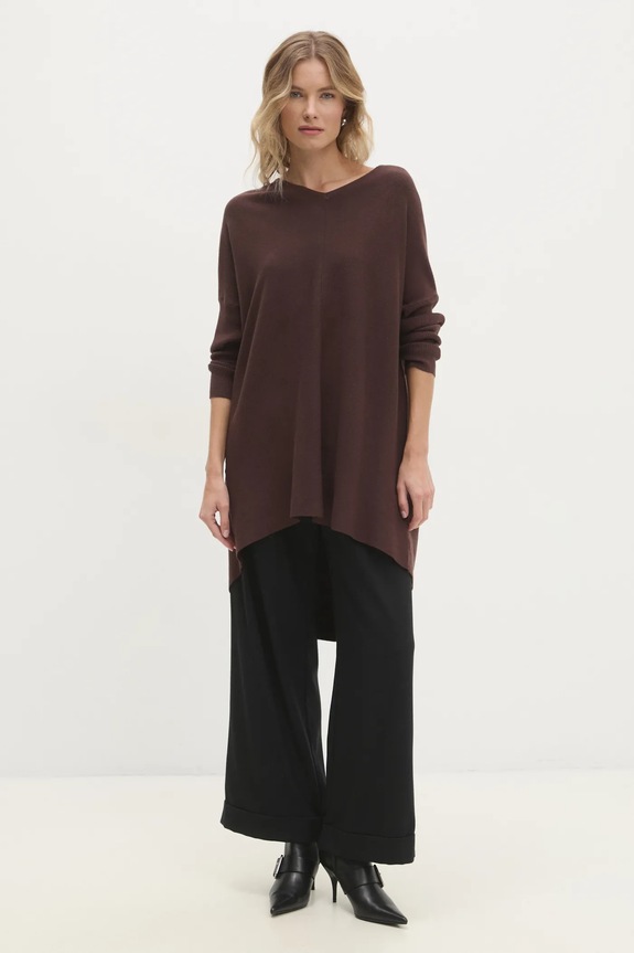 Answear.LAB sweter pozostałe brązowy W01028.HKK