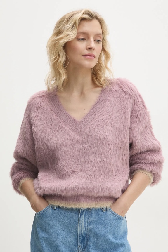 Answear.LAB sweter pozostałe fioletowy yn311.ilk