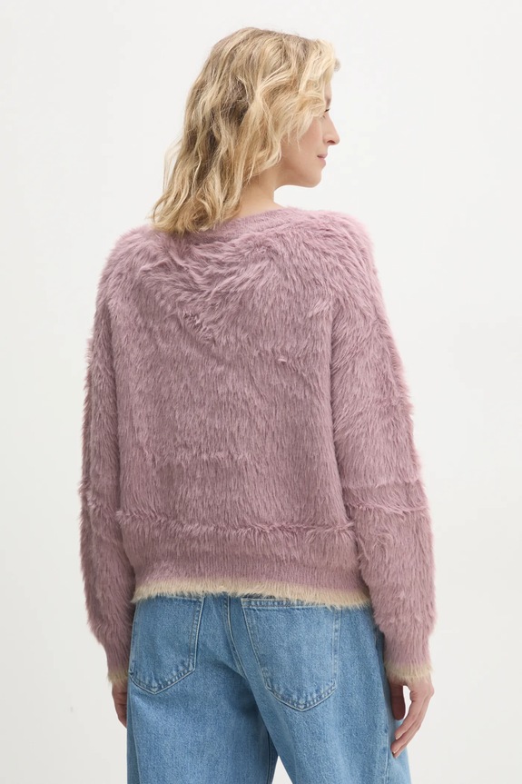 Odzież Answear.LAB sweter yn311.ilk fioletowy