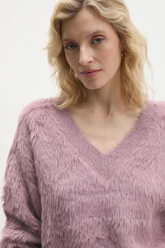 Answear.LAB sweter fioletowy yn311.ilk