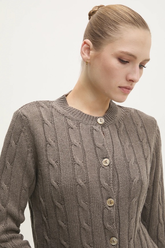 Kardigan Answear.LAB hnědá 8891.ILK