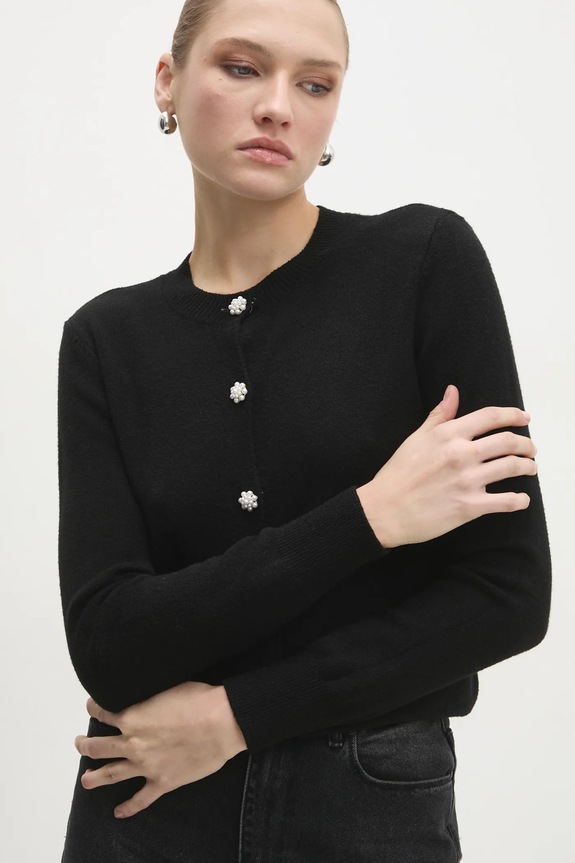 Kardigan Answear.LAB černá 3224.ilk
