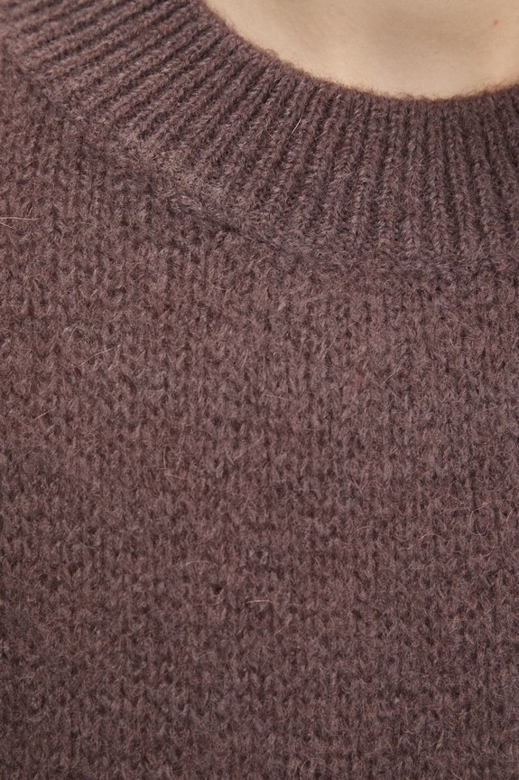 Answear.LAB sweter z domieszką wełny LU61002.FLK brązowy