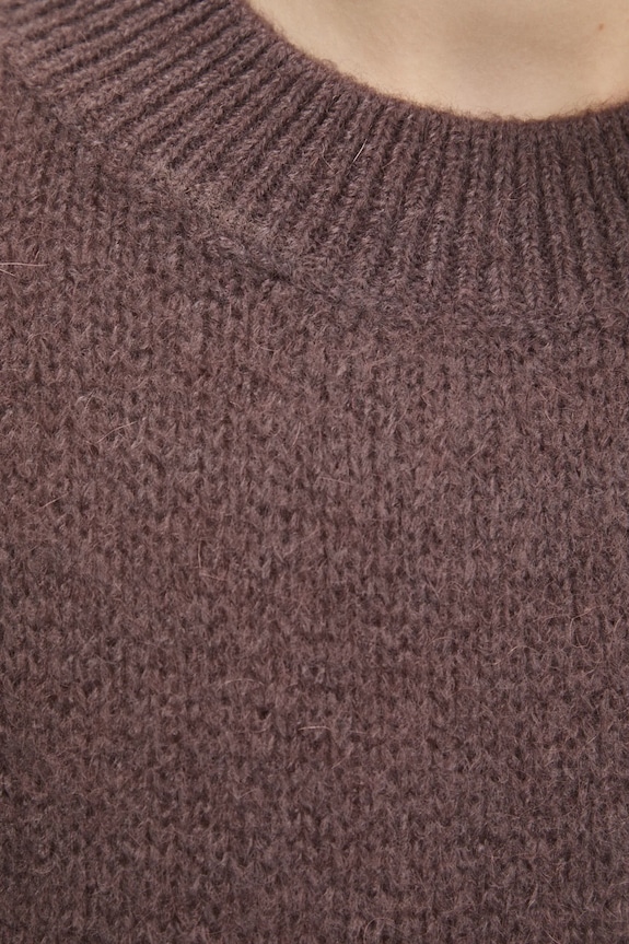 Answear.LAB sweter z domieszką wełny LU61002.FLK brązowy