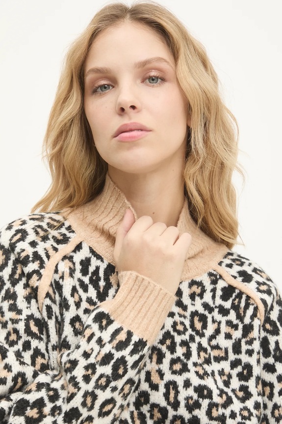 Answear.LAB sweter z domieszką wełny beżowy m776.FLK