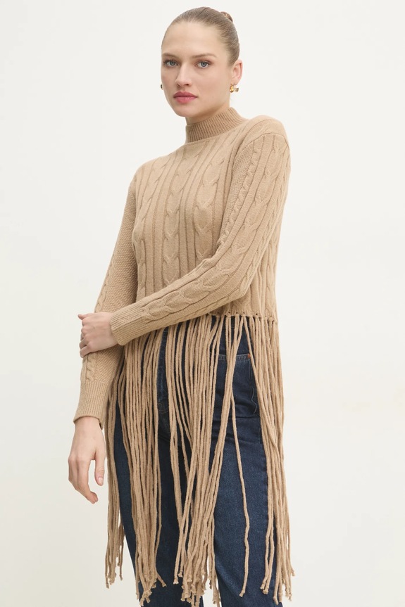 Answear Lab maglione a lupetto marrone 8295.fos