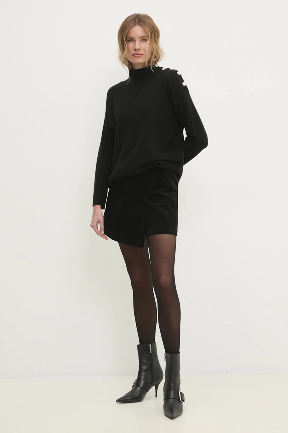 Answear.LAB sweter z wełną DL368.hos czarny WW25