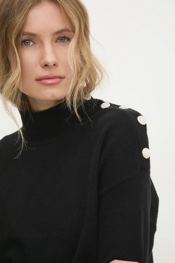 Answear.LAB sweter z wełną czarny DL368.hos