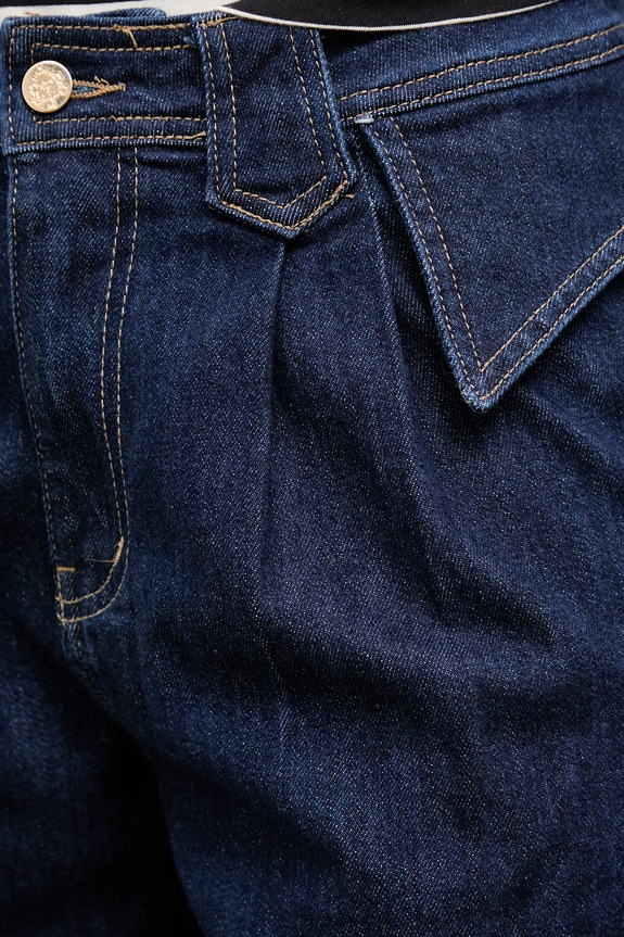 Answear Lab pantaloni scurti jeans bleumarin KS2109.PWK