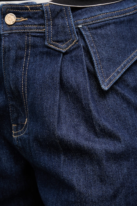 Answear Lab pantaloni scurti jeans bleumarin KS2109.PWK