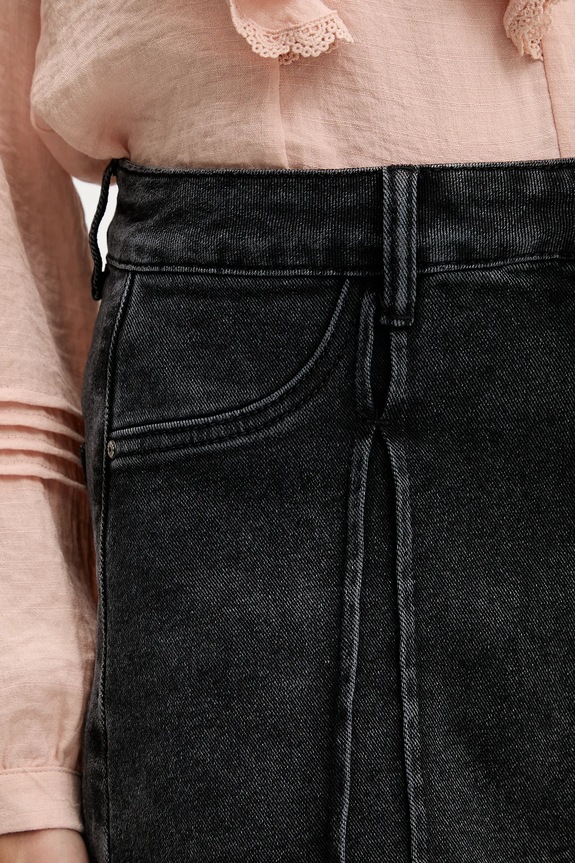 Answear.LAB gonna pantalone in denim nero 6729.3.fos
