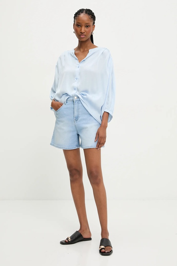 Answear.LAB szorty jeansowe rd3027.1.fos niebieski WW25