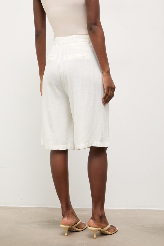 Ρούχα Σορτς από λινό Answear.LAB BS3058.tos λευκό