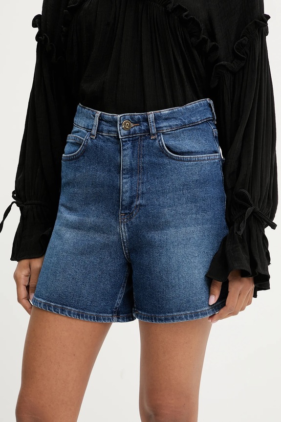 Traper kratke hlače Answear Lab traper mornarsko plava BS305903.tos