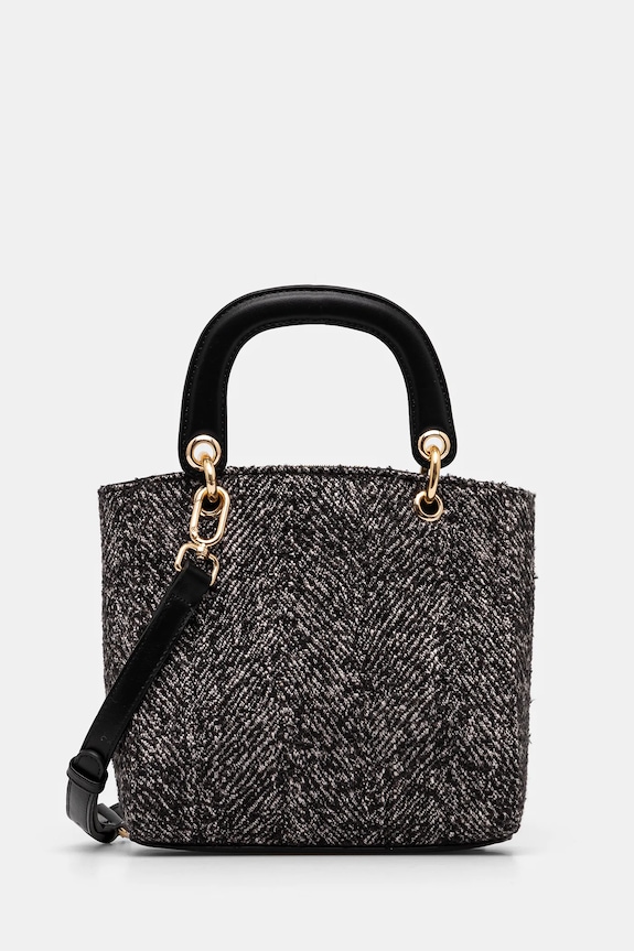 Τσάντα Answear.LAB υφασμάτινο μαύρο 70412.ilk