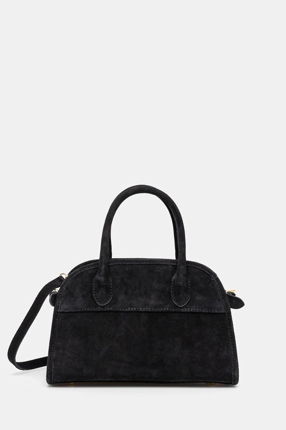 Answear.LAB borsa in pelle scamosciata pelle scamosciata nero VE3