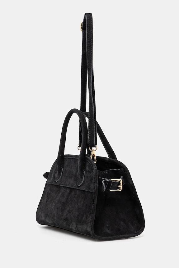 Answear.LAB borsa in pelle scamosciata VE3 nero WW25