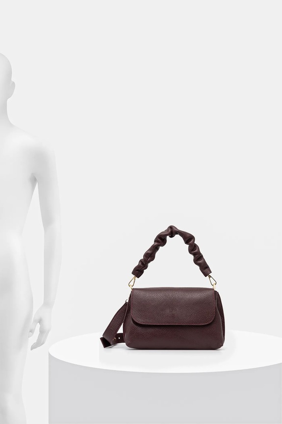 Answear.LAB torebka skórzana VE4 bordowy