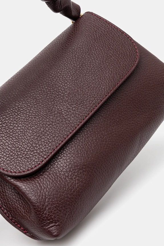 Answear.LAB torebka skórzana VE4 bordowy WW25