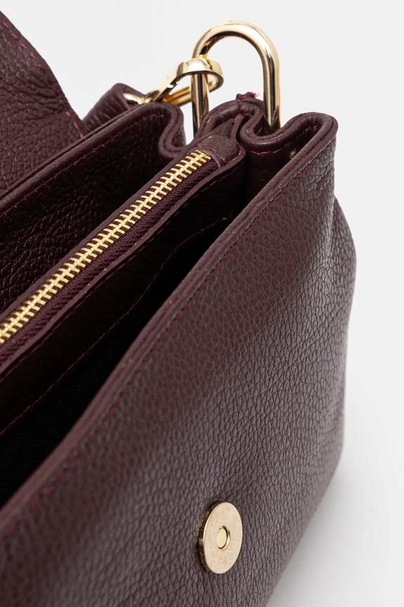 Answear.LAB torebka skórzana bordowy VE4