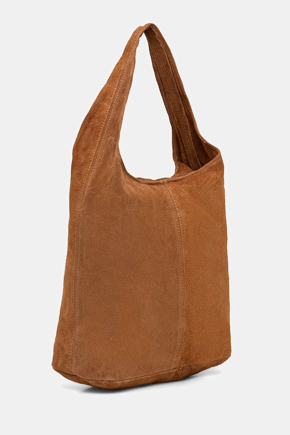 Answear Lab borsa in pelle scamosciata .0213.FLK marrone WW25