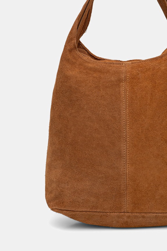 Accessori Answear Lab borsa in pelle scamosciata .0213.FLK marrone
