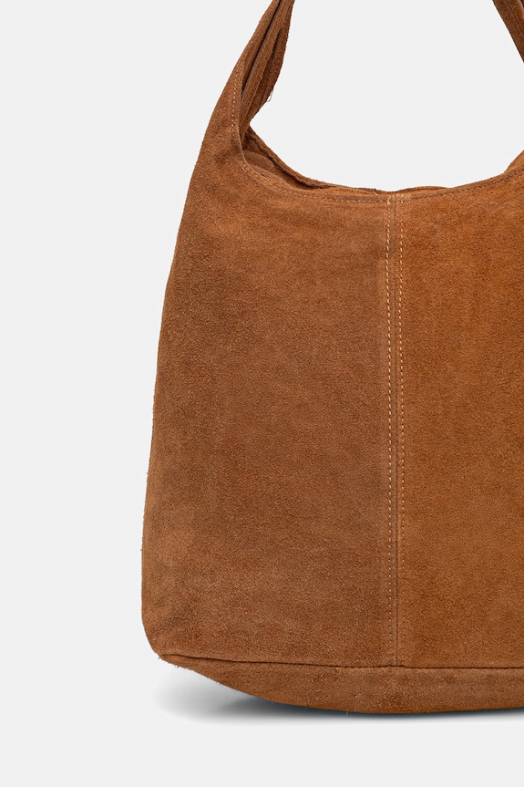 Accessori Answear Lab borsa in pelle scamosciata .0213.FLK marrone
