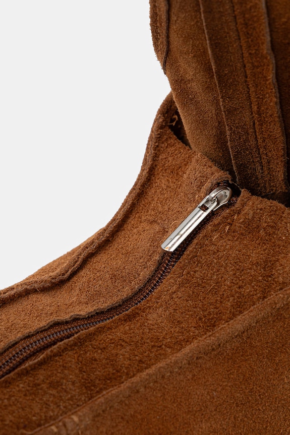 Answear Lab borsa in pelle scamosciata marrone .0213.FLK