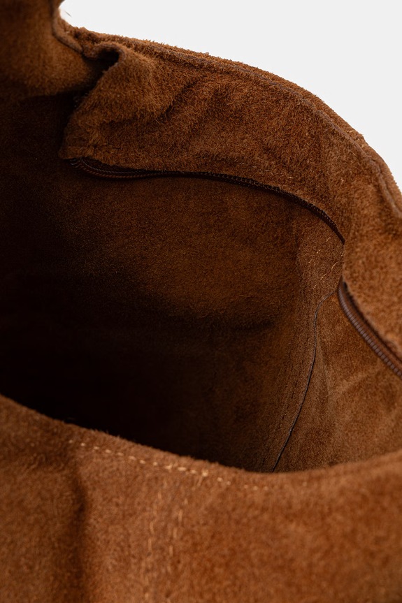 Answear Lab borsa in pelle scamosciata .0213.FLK marrone
