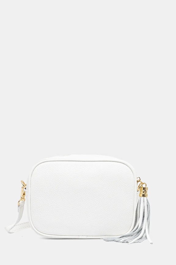 Answear.LAB borsa a mano in pelle pelle fiore bianco 1159.HWK