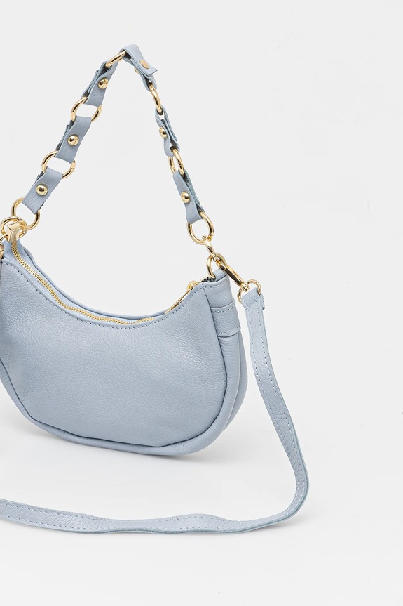 Accesorii Answear Lab poseta de piele 1218.HWK albastru