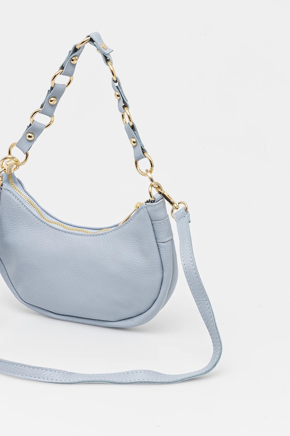 Accesorii Answear Lab poseta de piele 1218.HWK albastru