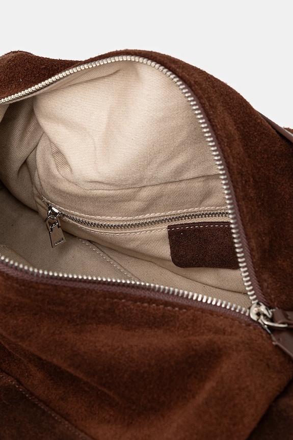 Semišová kabelka Answear.LAB 1341.CMS hnědá