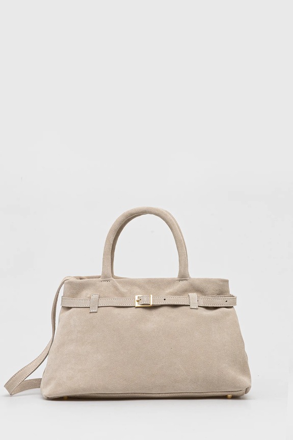 Answear.LAB borsa in pelle scamosciata pelle scamosciata beige 2703.3
