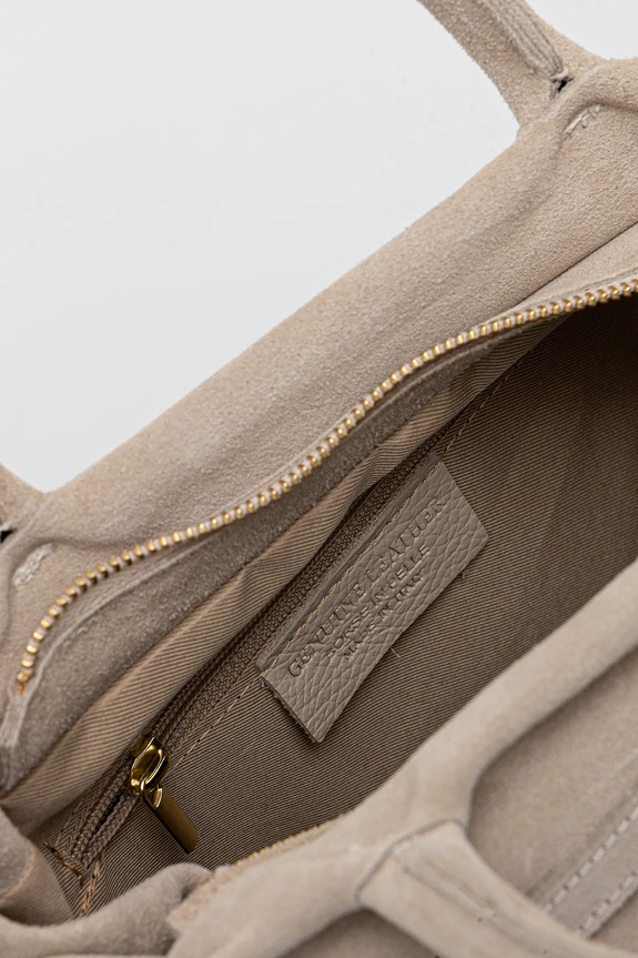 Answear.LAB borsa in pelle scamosciata 2703.3 beige