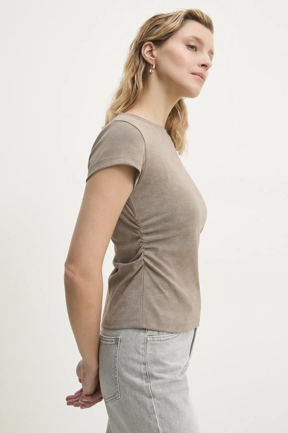 Answear.LAB t-shirt beżowy Z8871.hos