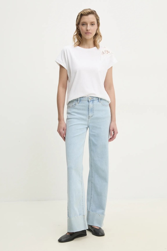 Μπλουζάκι Answear.LAB M9909.hos λευκό WW25