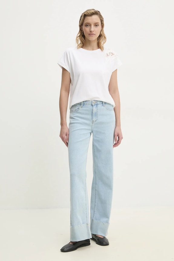 Μπλουζάκι Answear.LAB M9909.hos λευκό WW25