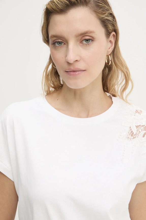 Μπλουζάκι Answear.LAB λευκό M9909.hos